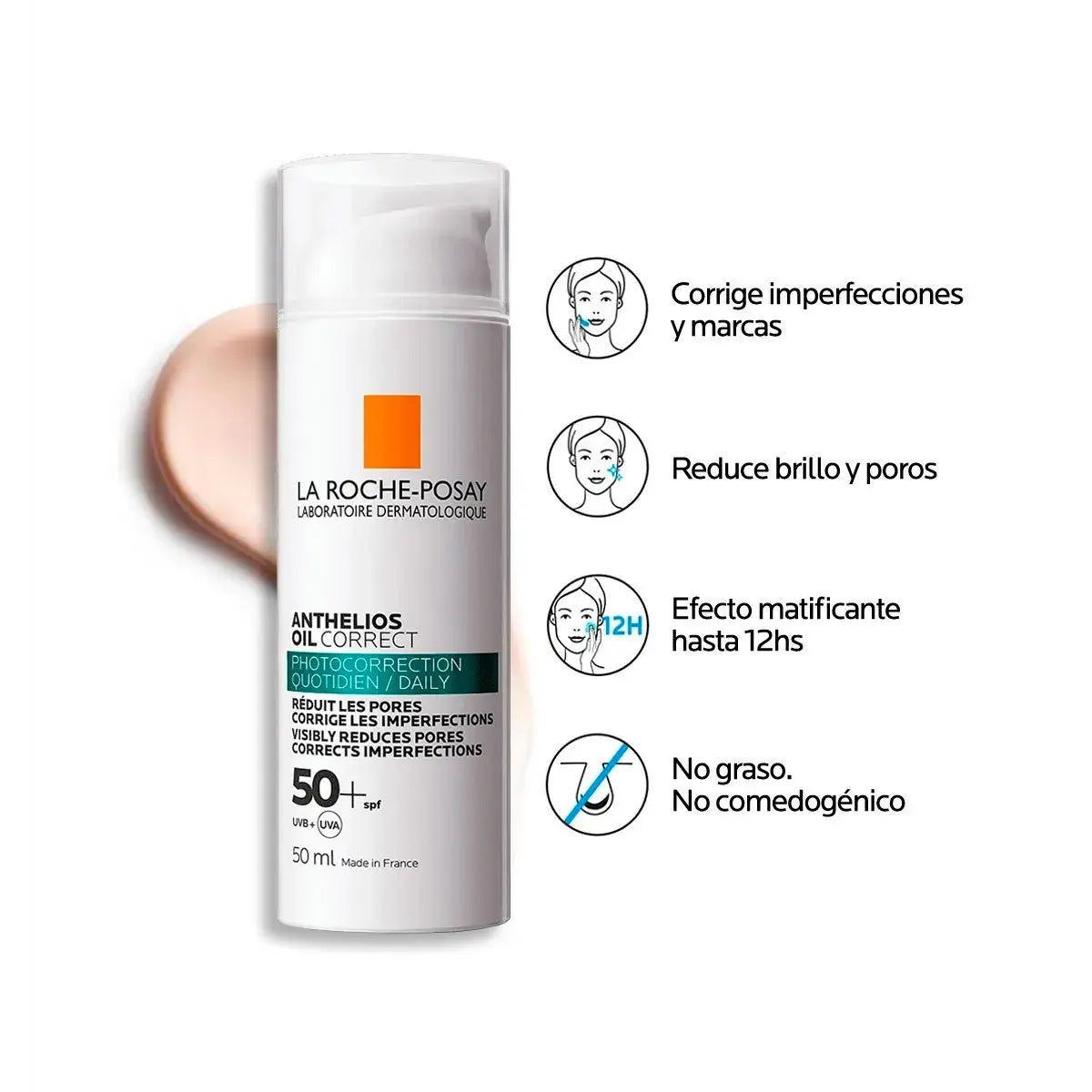 La Roche Posay - Anthelios Oil Correct Cream SPF50+ (50 ml)