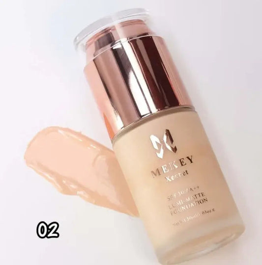 Mekey Xecret Lumi Matte Foundation - Shade # 02 Ivory