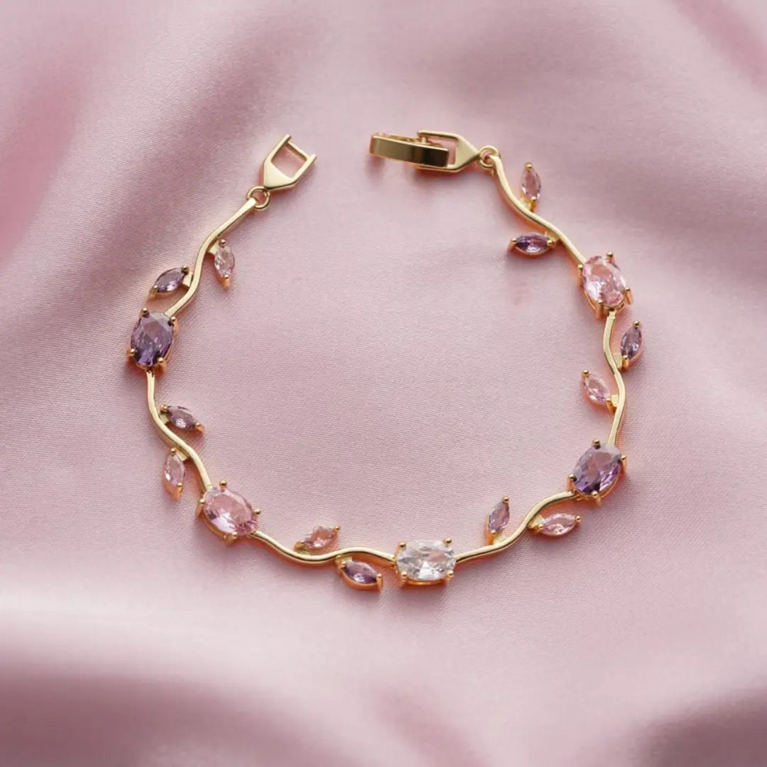 💖 Trendy Viral Tulip Bracelet | Multi Color Cute Floral Bracelet | Stylish Gift for Girls