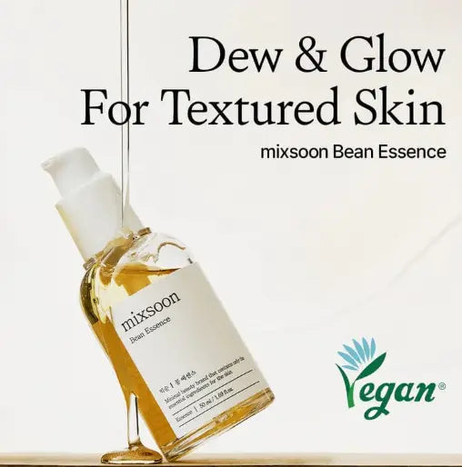 mixsoon Bean Essence Exfoliating Hydrating Korean Skin Care Glass skin Hyaluronic Acid Serum