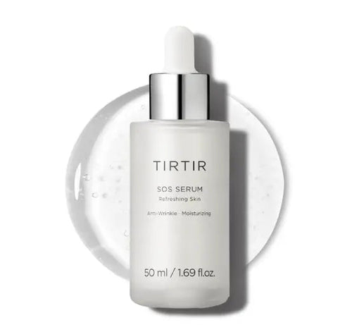 TIRTIR SOS Serum - Radiant Glow Boosting Face Serum - Plumping, Anti Aging, Hydrating - Visibly Smooth and Glowy Skin - Fragrance Free Serum for All Skin Types, 1.69 fl.oz.