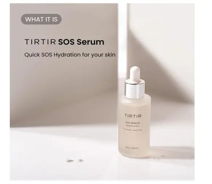 TIRTIR SOS Serum - Radiant Glow Boosting Face Serum - Plumping, Anti Aging, Hydrating - Visibly Smooth and Glowy Skin - Fragrance Free Serum for All Skin Types, 1.69 fl.oz.