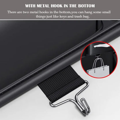Premium Leather Car seat Organizer. 4 in 1 Storage Box