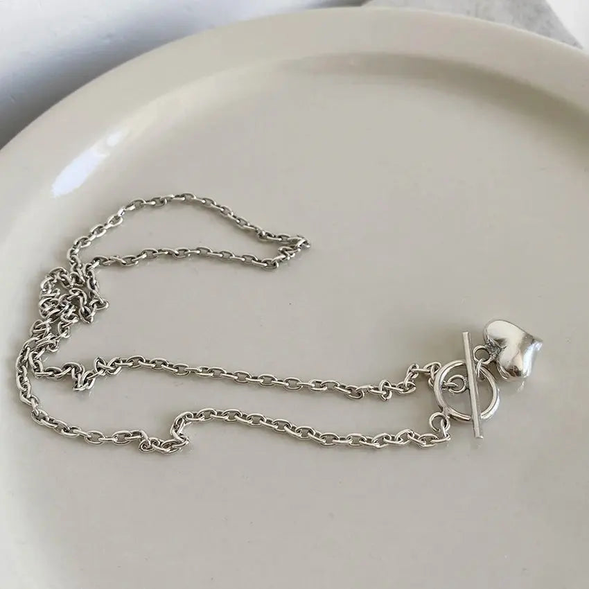 silver necklace