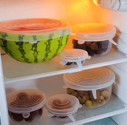 Silicone Food Cover Lids [SET of 6] ✿♥︎
