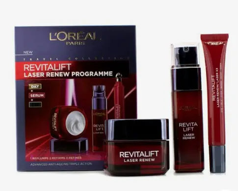 L'oreal RevitaLift Laser Renew Programme: Day Cream 50ml + Serum 30ml + Eye Cream 15ml