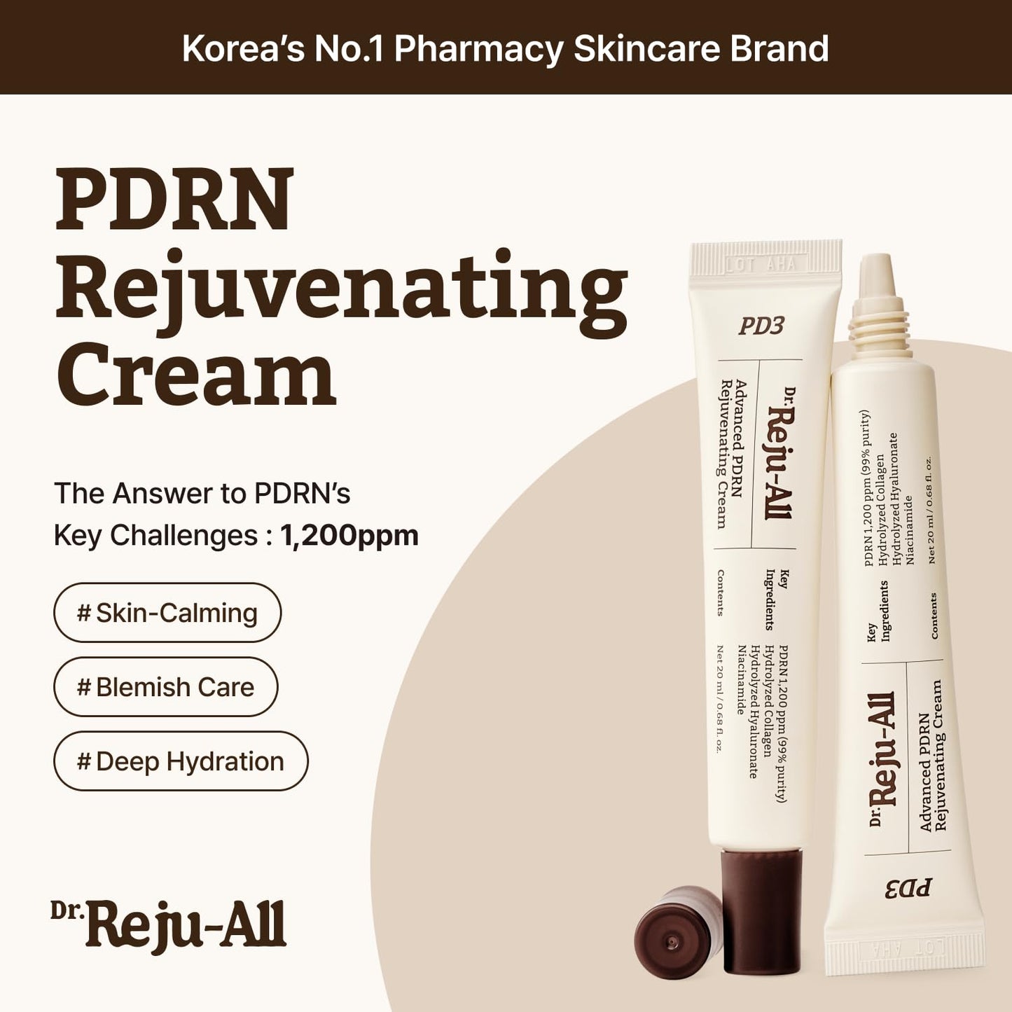 Dr. Reju-All Advanced PDRN Rejuvenating Cream - 20g