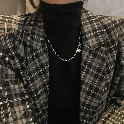 silver necklace