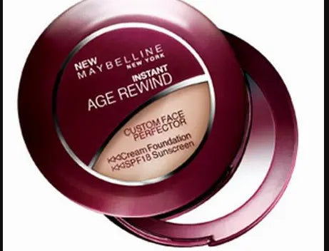 Maybelline Instant Age Rewind Custom Face Perfector Cream Compact Foundation , Sandy Beige, Medium 1 - SPF 18 Sunscreen