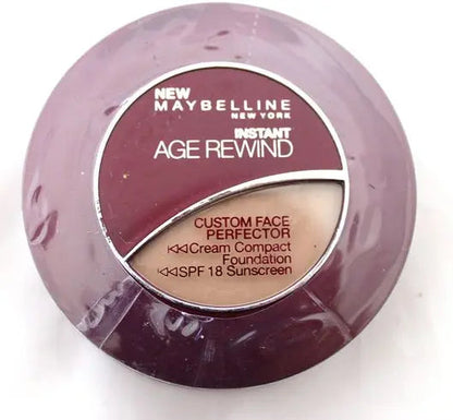 Maybelline Instant Age Rewind Custom Face Perfector Cream Compact Foundation , Sandy Beige, Medium 1 - SPF 18 Sunscreen