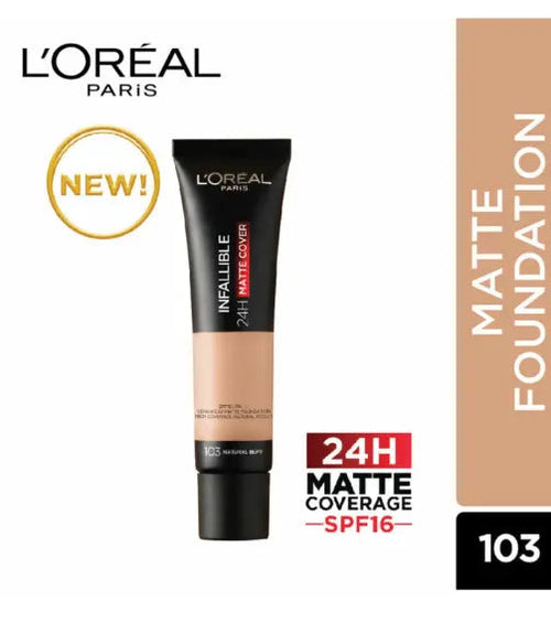 L'Oreal Paris Infallible 24HR matte cover foundation-103 35 ml