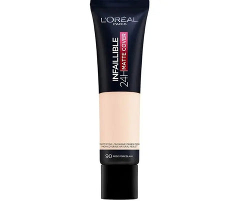 L'Oreal Paris- Infallible 24H Matte Cover Foundation 90 Rose Porcelain