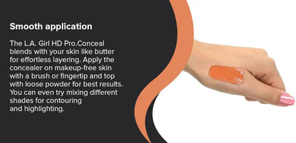 L.A. Girl Pro Conceal HD Concealer,0.28 Ounce (Orange Corrector)