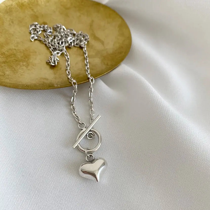 silver necklace