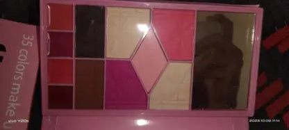 Ultra Beauty UB Face Glowing Kit With 35 Colors Eye Shadow Wallet Makeup Kit All In One