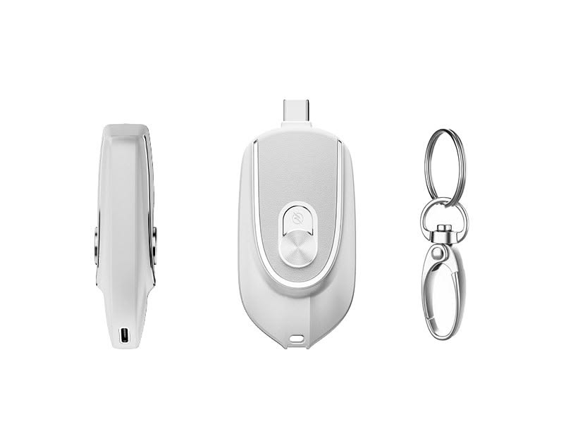 Power Pod Mini Keychain Power Bank – 1500mAh Emergency Charger