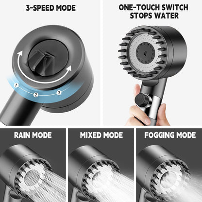 Multifunctional Shower Head for Massage & Skin Care