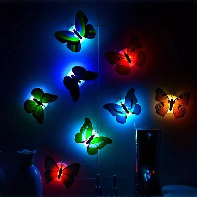 6 LED Butterfly Night Lamps