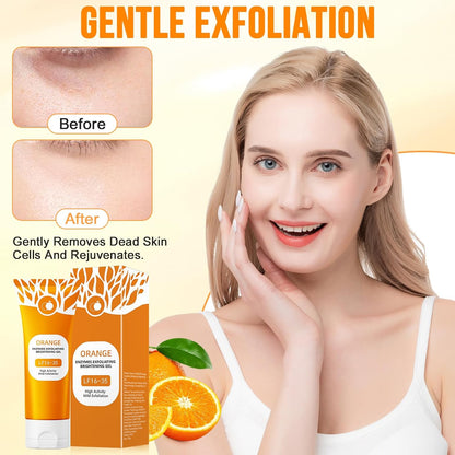 🍊 Orange Enzyme Exfoliating Gel – Instantly Removes Dead Skin & Reveals Glowing Skin