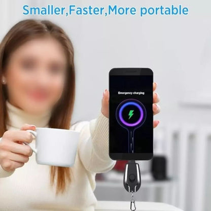 Power Pod Mini Keychain Power Bank – 1500mAh Emergency Charger