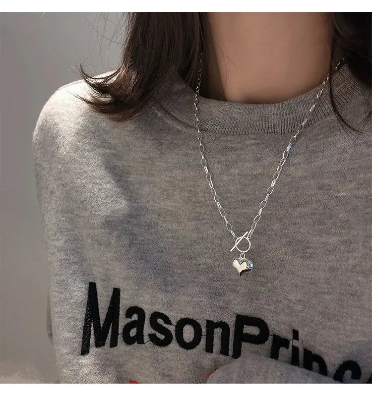 silver necklace