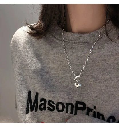 silver necklace