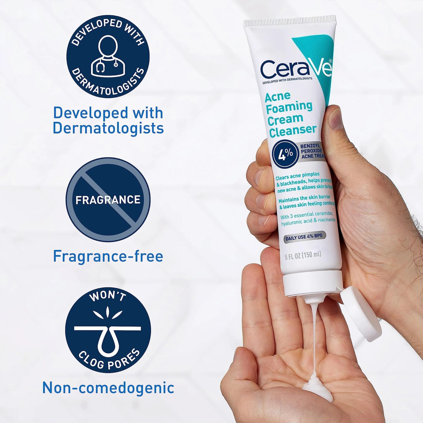 Cerave Acne Foaming Cream Cleanser 150 ml