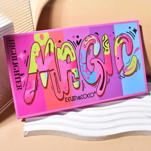 8-Color Highlighter – Kevin and Coco 8-Color Magic Shining Highlighter Palette | Clari.com.pk