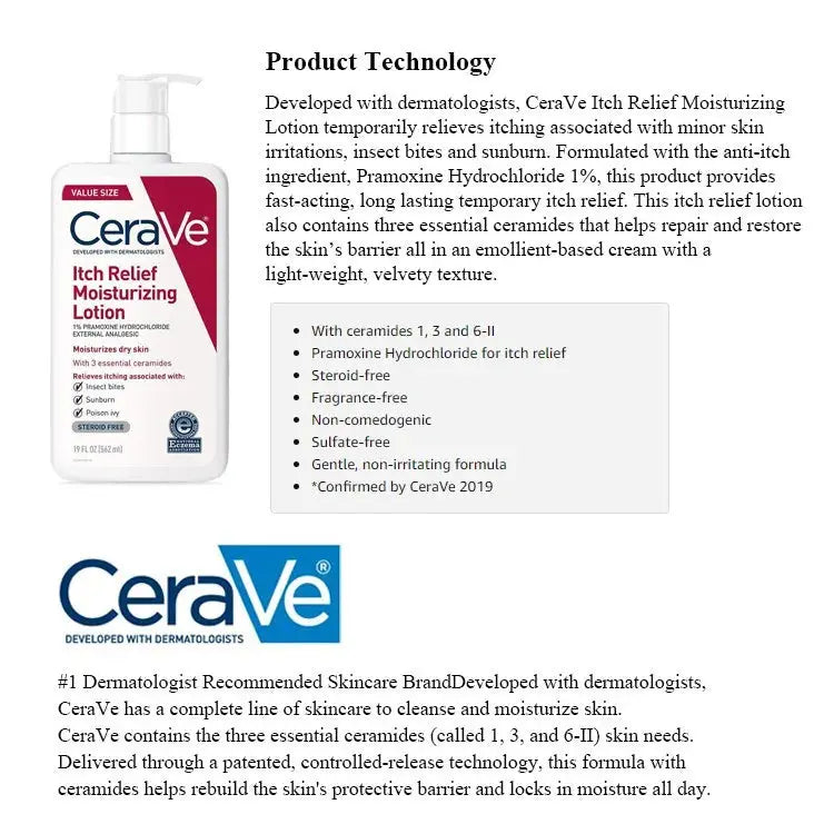 CeraVe - Itch Relief Moisturizing Lotion Dry Skin - 237ml