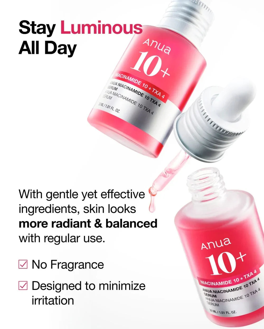 ANUA NIACINAMIDE 10%+TXA 4% Serum NEW