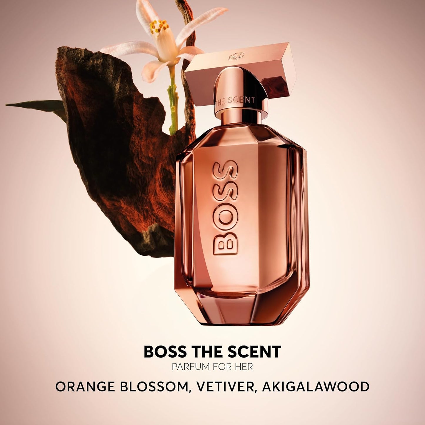 BOSS The Scent - Le Parfum for Her - Ambery Fragrance with Notes of Pink Peppercorn, Orange Blossom and Vetiver Akigalawood - High Longevity - 50ml