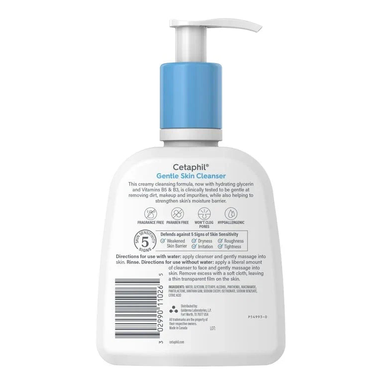 Cetaphil gentle cleanser 236ml dry sensitive skin