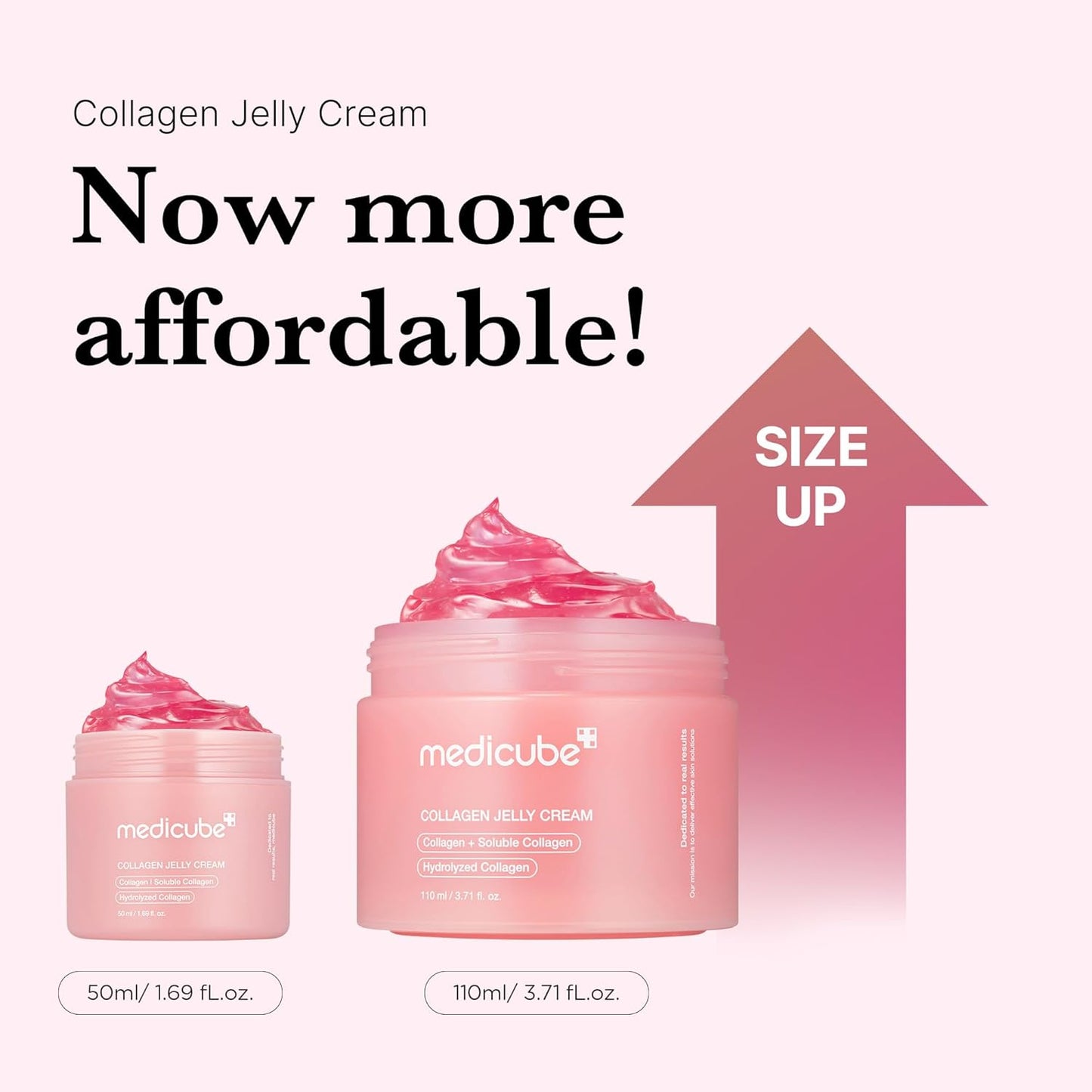 medicube Collagen Jelly Cream- Niacinamide & Freeze-Dried Hydrolyzed Collagen-Boosts skin barrier hydration & gives 24h Glow & Firmer looking...