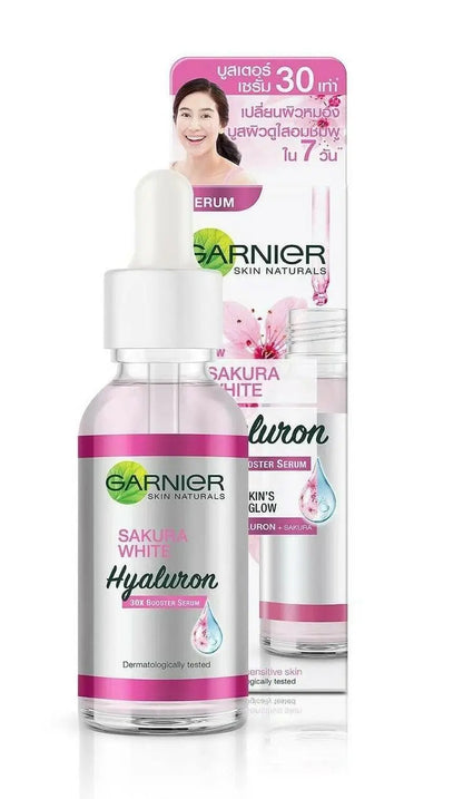Garnier - Sakura White Hyaluron Booster Facial Serum Natural Radiant Pinkish - 30ml