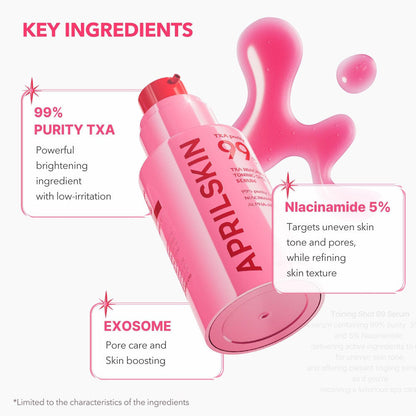 APRILSKIN TXA Niacinamide Toning Shot 99 Serum - 30ml