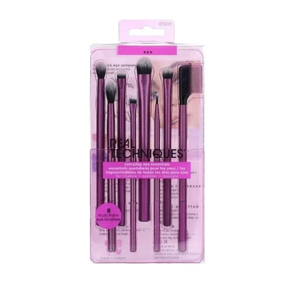 Real Techniques Makeup Brushes Everyday Eye Essentials 8-Piece Eyeshadow Set