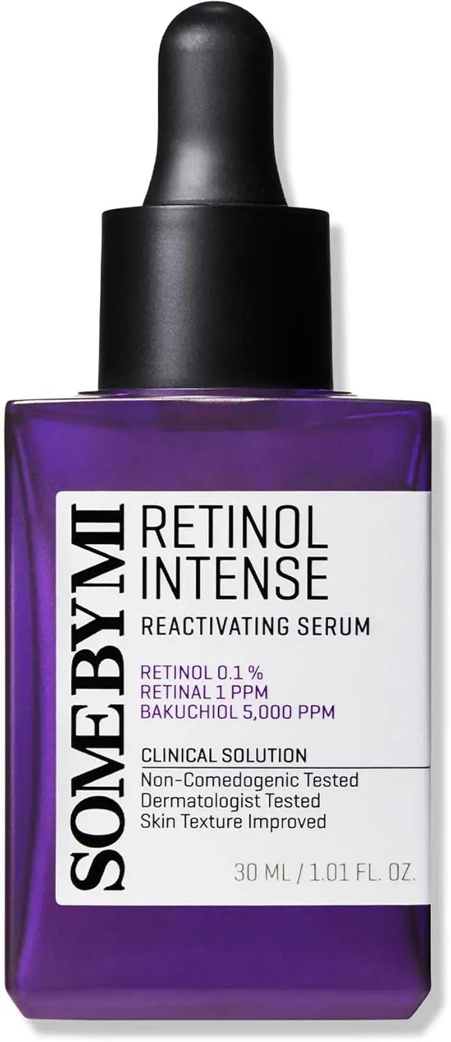 SOME BY MI Retinol Intense Reactivating Serum 30ml – 0.1% Mild Retinol for Anti-Aging, Acne Marks & Glass Skin