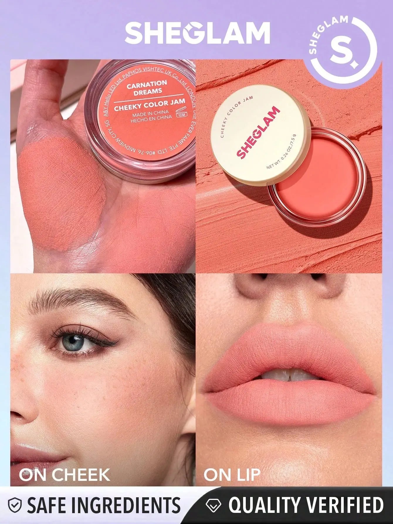 SHEGLAM Cheeky Color Jam – Cream Blush for Dewy, Natural Glow | 100% Original in Pakistan