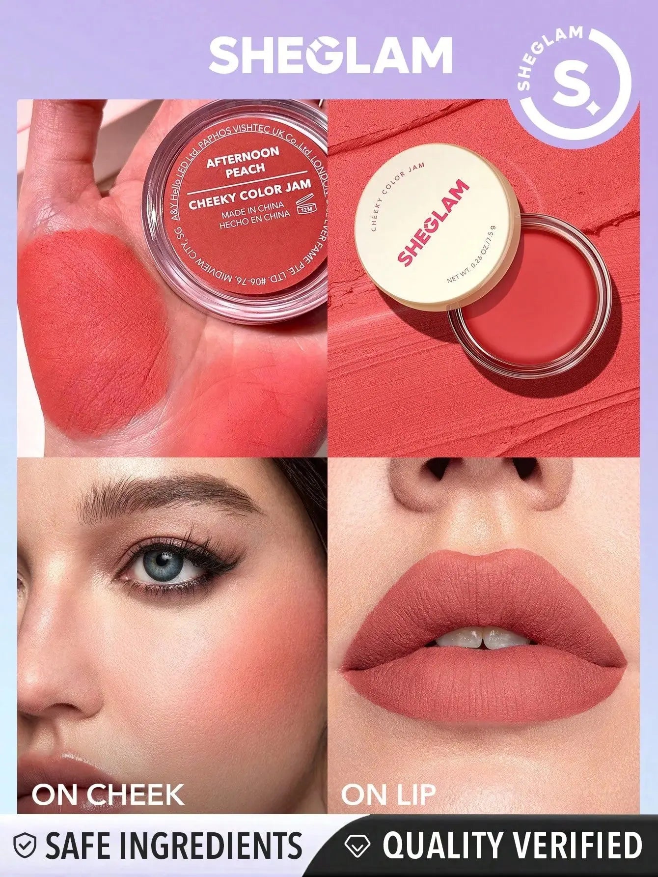 SHEGLAM Cheeky Color Jam – Cream Blush for Dewy, Natural Glow | 100% Original in Pakistan