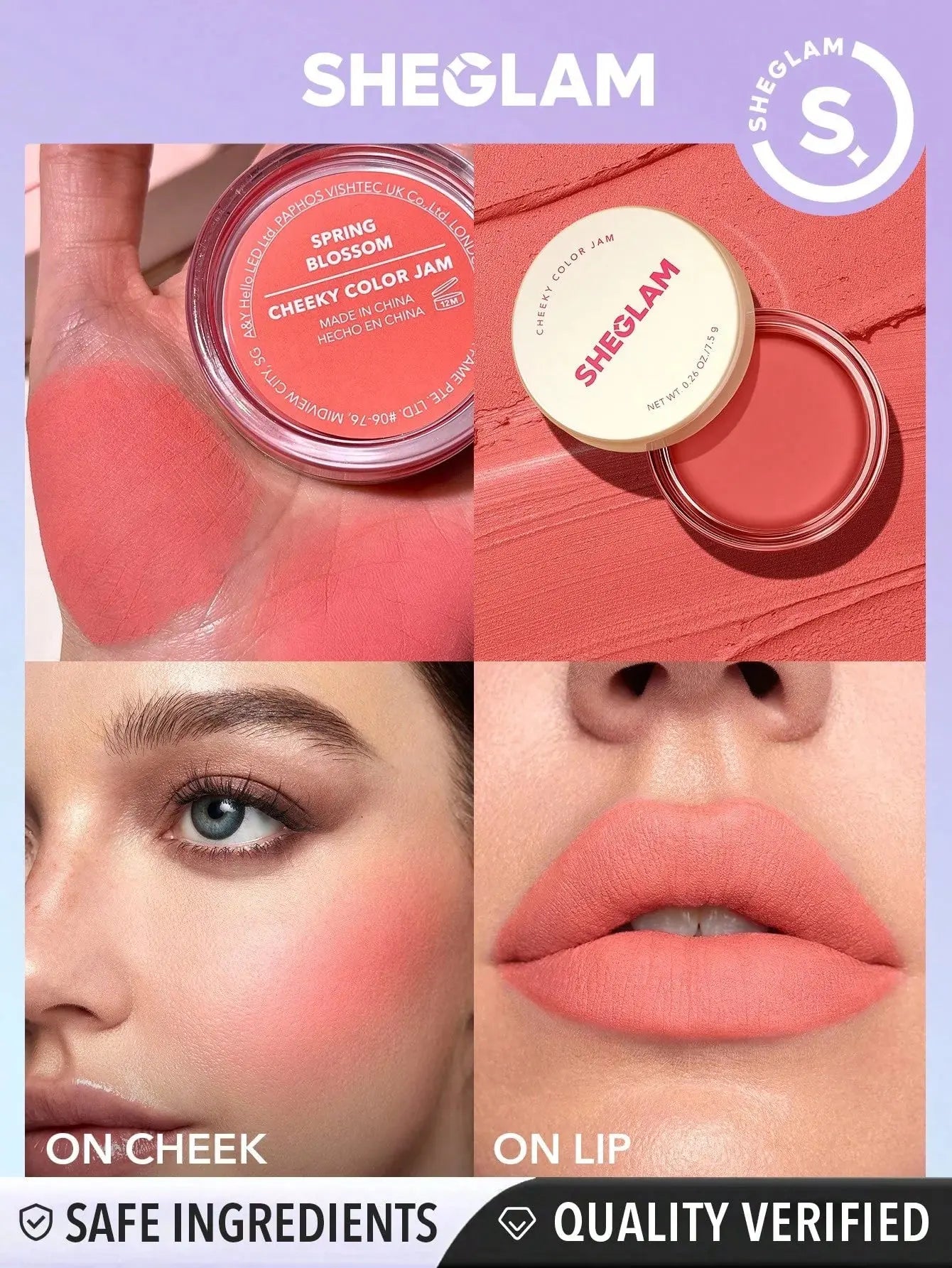 SHEGLAM Cheeky Color Jam – Cream Blush for Dewy, Natural Glow | 100% Original in Pakistan