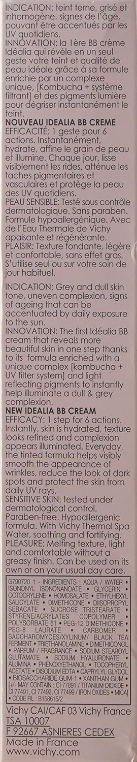 VICHY - VICHY IDEALIA BB CREAM SPF25 CLARO 40ML