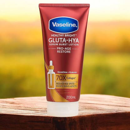 Vaseline Healthy Bright Gluta-Hya Serum Burst Lotion Pro-Age Restore 200ml