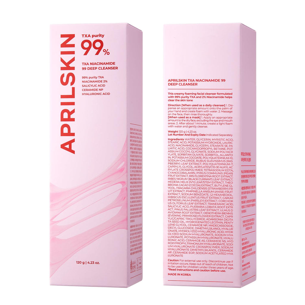 APRILSKIN TXA Niacinamide 99 Deep bubble gum Cleanser - 120g