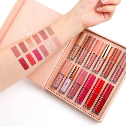 Handaiyan - Kiss-proof Lipstick 12 pcs set