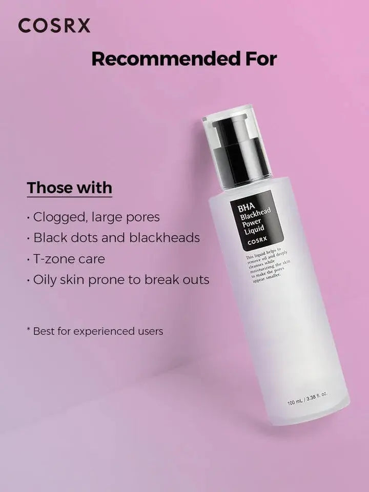 COSRX BHA Blackhead Power Liquid 100ml | Best Korean Exfoliating Toner for Blackheads, Clogged Pores & Acne-Prone Skin in Pakistan