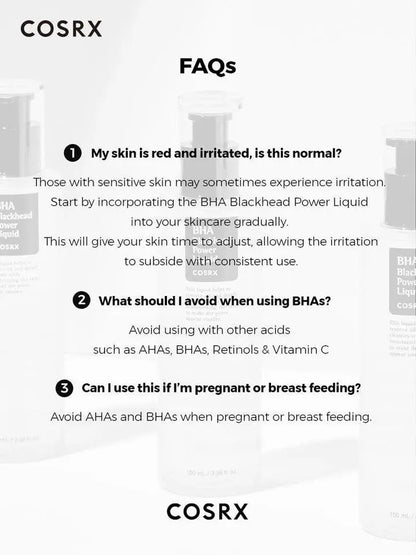 COSRX BHA Blackhead Power Liquid 100ml | Best Korean Exfoliating Toner for Blackheads, Clogged Pores & Acne-Prone Skin in Pakistan