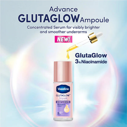 Vaseline Glutaglow Ampoule 3% Niacinamide Serum Roll-On Deodorant Bright & Smooth - 45 ml