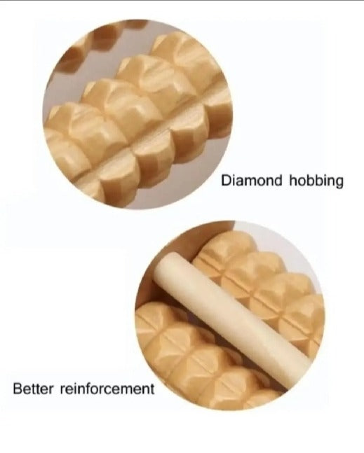 Wooden Foot Massager Roller – Acupressure Foot Massage Tool for Men & Women