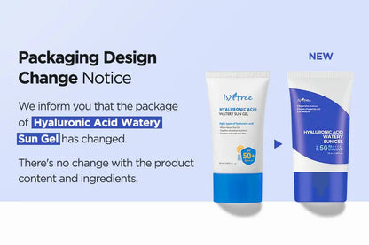 Isntree Hyaluronic Acid Watery Sun Gel SPF 50+ PA++++ – 50ml | Korean Sunscreen in Pakistan | For Oily & Sensitive Skin