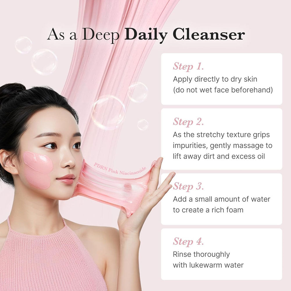 Medicube PDRN Pink Niacinamide Whip Cleanser - 120g